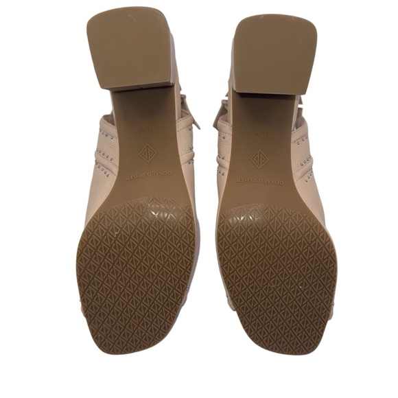 Donald J. Pliner Penny Open Toed Slingback Mule Beige 10M - Picture 7 of 8